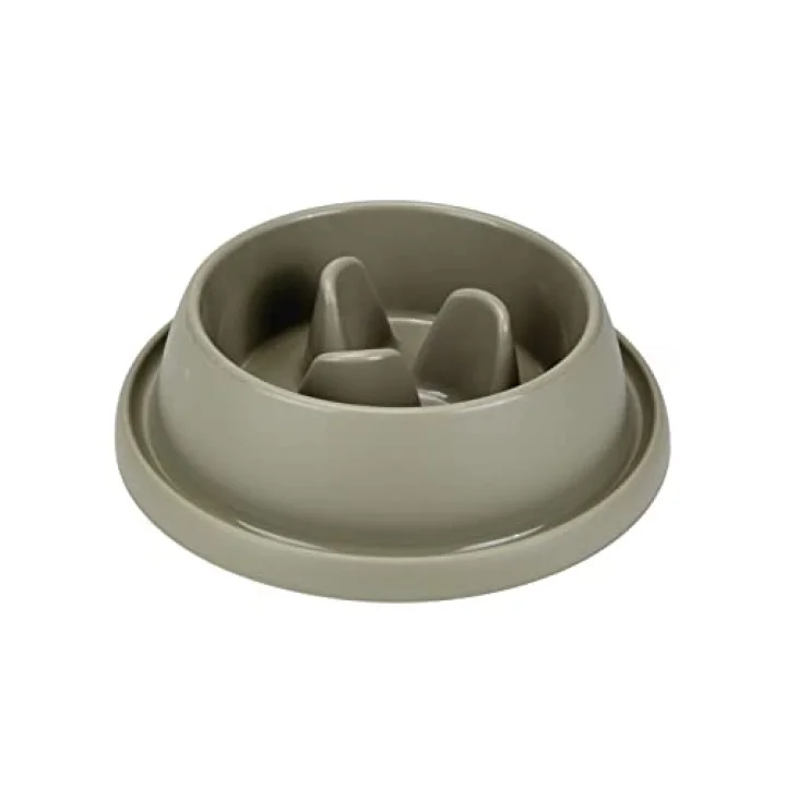Köpek Yavaş Besleme Mama Kabı, Bambu, Kahve, 31,5cm, 2L
