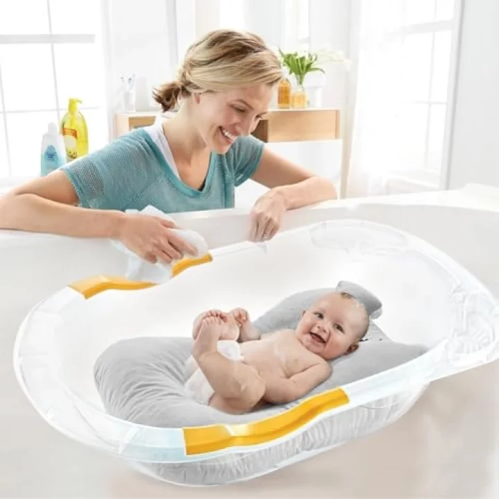 Köpüklü Banyo Yatağı Gri