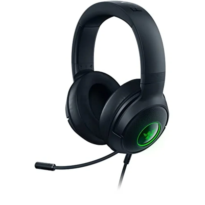 Kraken V3 X USB - Kablolu USB Oyun Kulaklığı (285 gda ultra hafif, TriForce 40 mm sürücüler, HyperClear Kardioid Mikrofon, 7.1 surround ses, Chroma RGB) Siyah