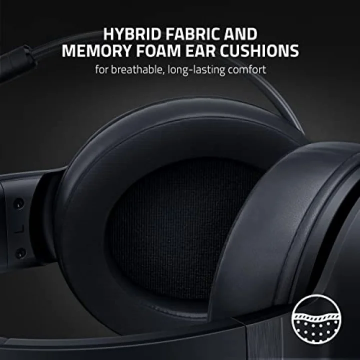 Kraken V3 X USB - Kablolu USB Oyun Kulaklığı (285 gda ultra hafif, TriForce 40 mm sürücüler, HyperClear Kardioid Mikrofon, 7.1 surround ses, Chroma RGB) Siyah