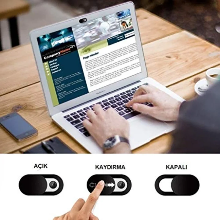 Kriko Webcam Cover Notebook ve Telefon Kamera Kapatıcı 5 Adet