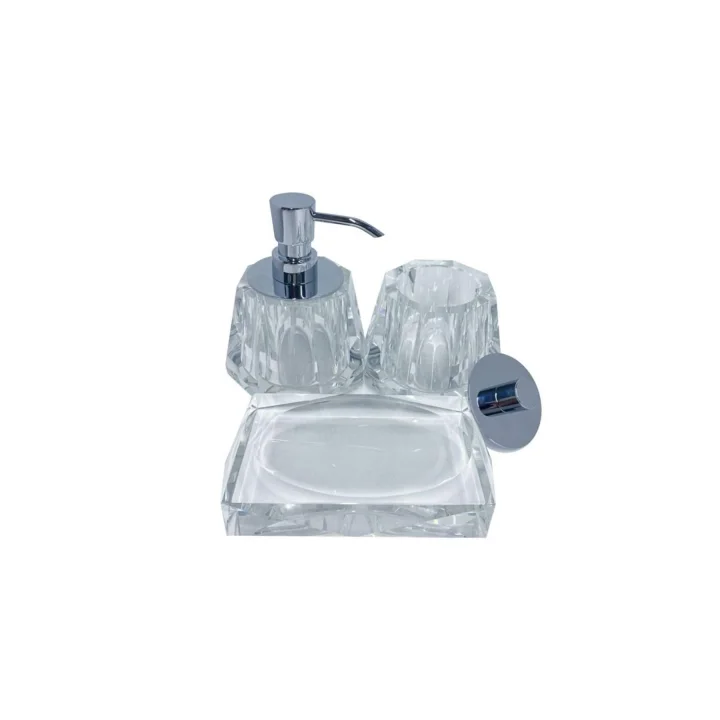 Kristal Diş Fırçalığı Şeffaf Renk 88X120X120 Mm