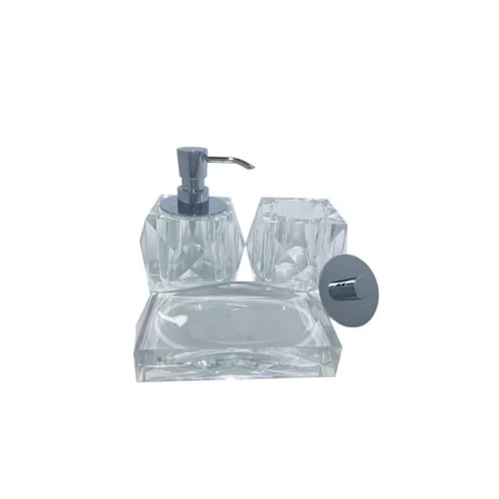 Kristal Diş Fırçalığı Şeffaf Renk 90X114X114 Mm