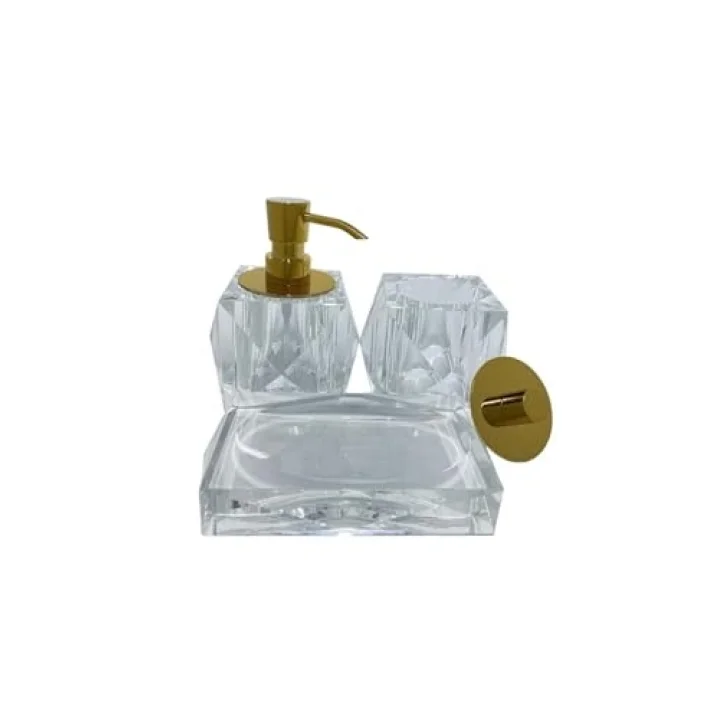 Kristal Diş Fırçalığı Şeffaf Renk 90X114X114 Mm