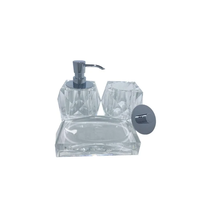 Kristal Diş Fırçalığı Şeffaf Renk 90X114X114 Mm