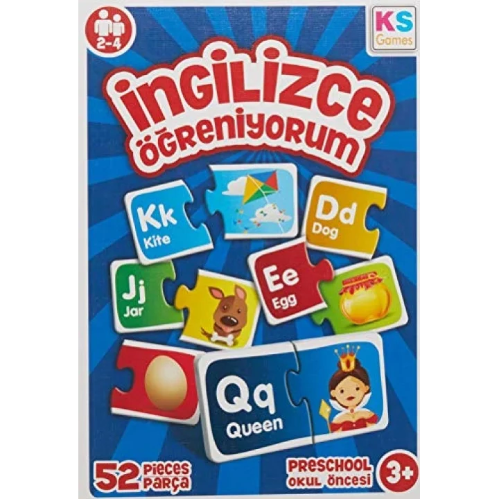 Ks Games Çocuk İngilizce Öğreniyorum 52 Parça Puzzle