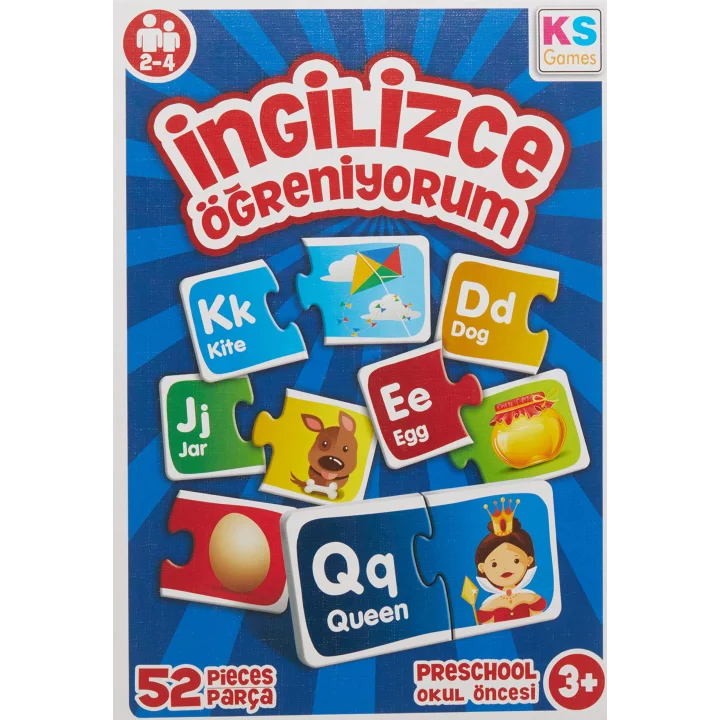 Ks Games Çocuk İngilizce Öğreniyorum 52 Parça Puzzle