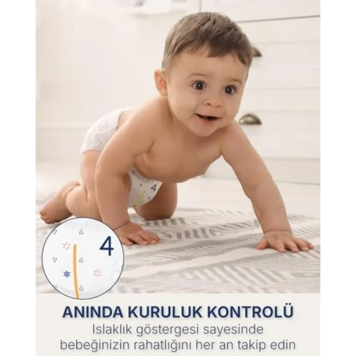 Külot Bebek Bezi 4 Numara Maxi 150 Adet (7-14 Kg) Ekstra Aylık Paket
