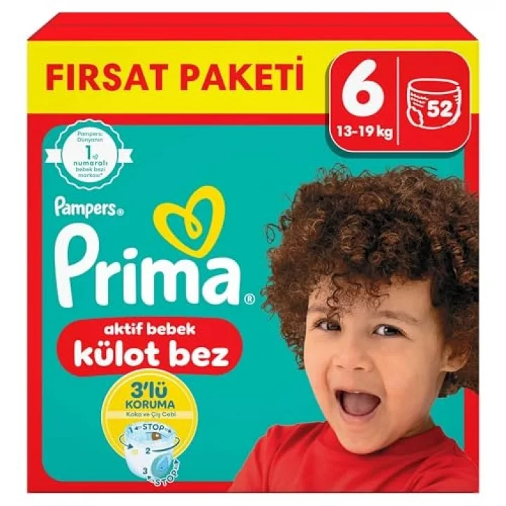 Külot Bebek Bezi 6 Numara 52li 15+ kg Fırsat Paketi