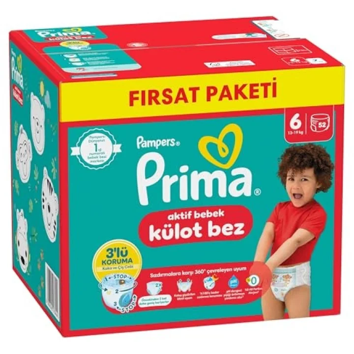 Külot Bebek Bezi 6 Numara 52li 15+ kg Fırsat Paketi