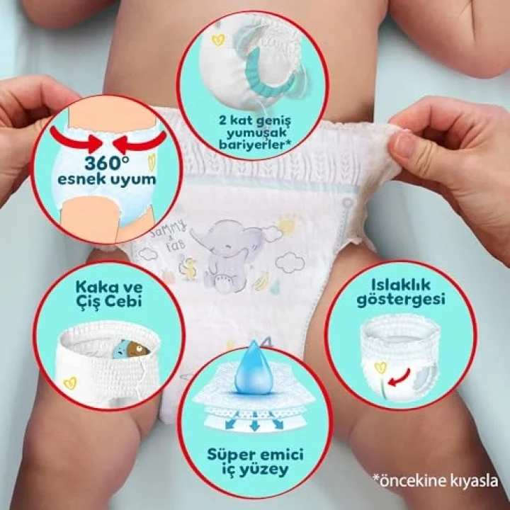 Külot Bebek Bezi Premium Care 5 Numara 34lü 11-17 kg