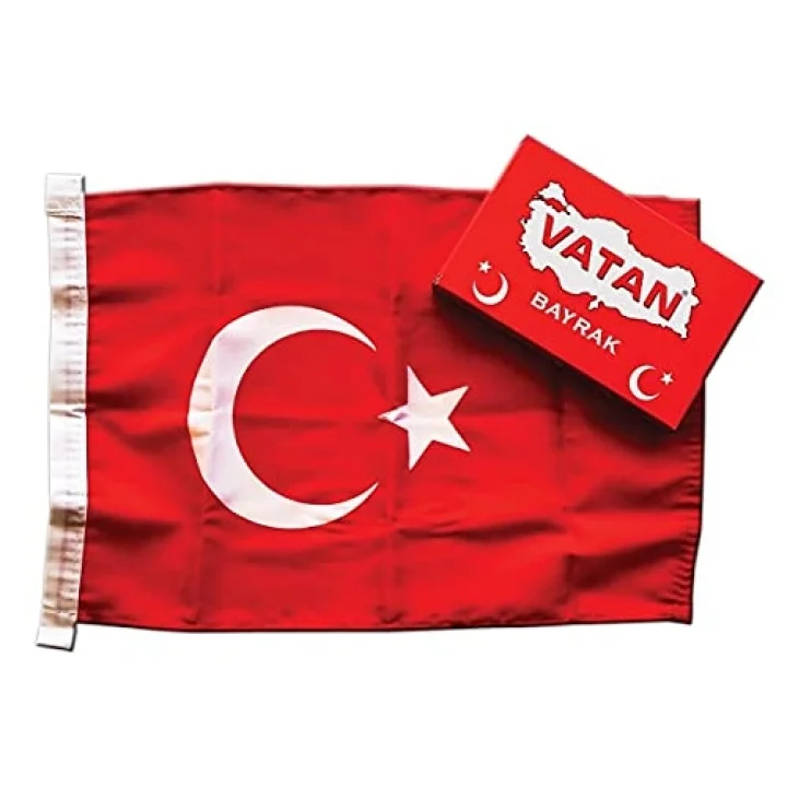 Kumaş Türk Bayrağı 20 x 30cm 10 Adet