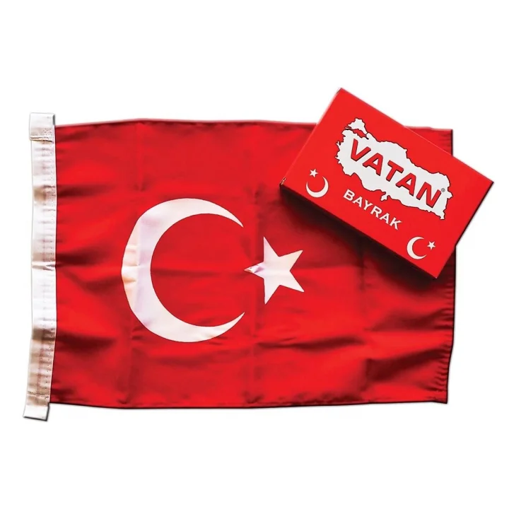 Kumaş Türk Bayrağı 20 x 30cm 10 Adet