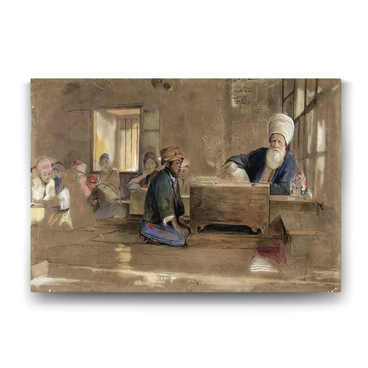Kuran-ı Kerim Okuyan Çocuk Tablosu - 125x80cm
