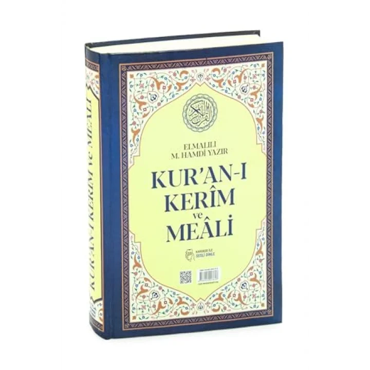 Kuranı Kerim Türkçe Mealli Orta Boy Lacivert - QR Kodlu, Sesli Dinleme