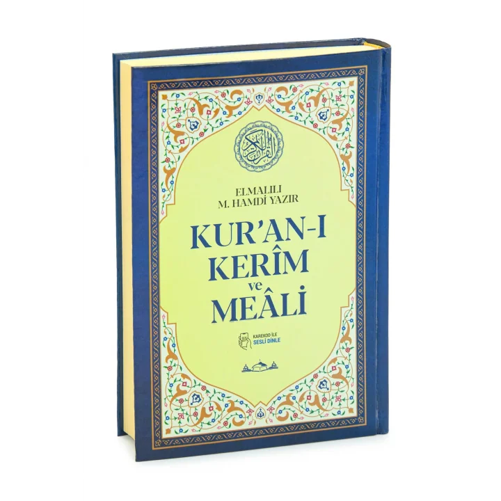Kuranı Kerim Türkçe Mealli Orta Boy Lacivert - QR Kodlu, Sesli Dinleme