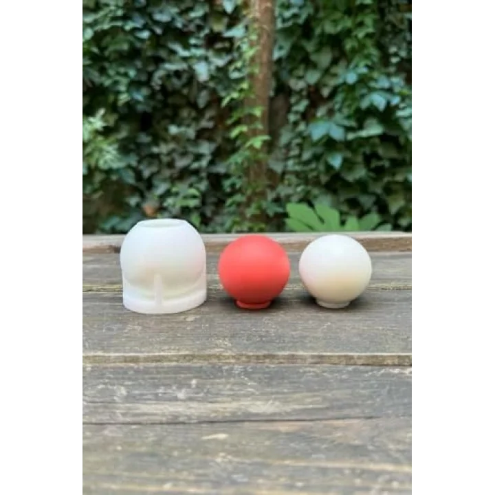 Küre 5cm Çap Silikon Mum Kalıbı