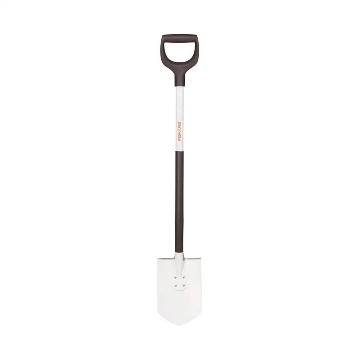 Kürek, Genişlik: 24 cm, Uzunluk: 123 cm, Çelik Yaprak/Alüminyum Sap, Siyah/Beyaz, Hafif, 1019602