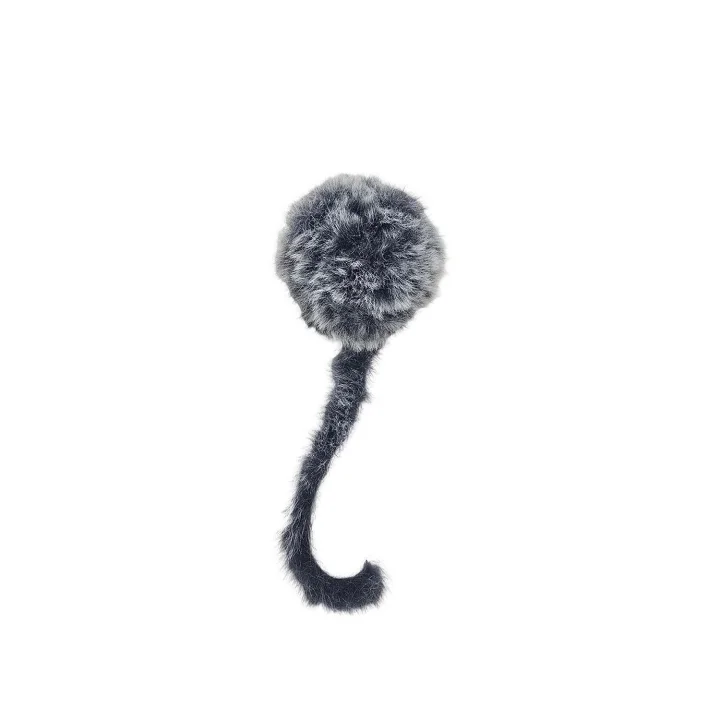 Kürklü Tırtıklı Kedi Topu