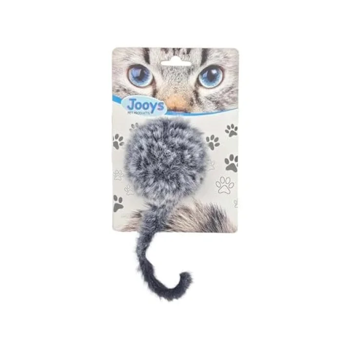 Kürklü Tırtıklı Kedi Topu