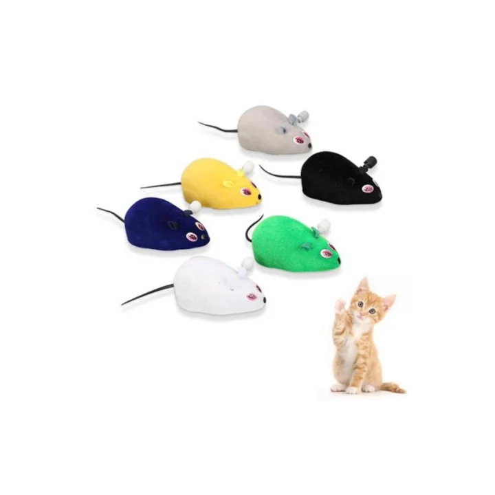 Kurmalı Fare Kedi Oyuncağı 11 Cm