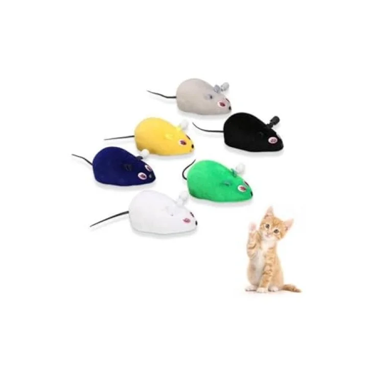 Kurmalı Fare Kedi Oyuncağı 11 Cm