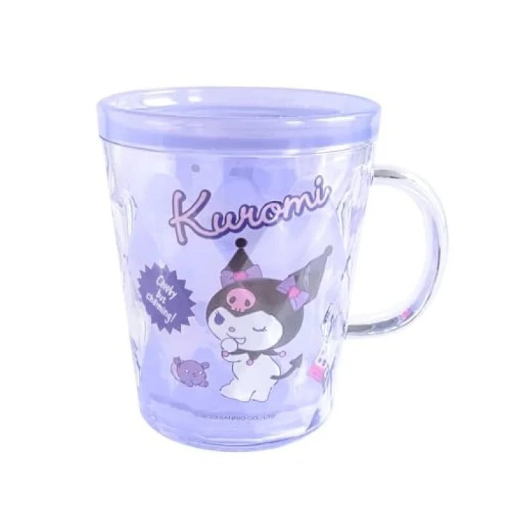Kuromi Lisanslı Çift Cidarlı Banyo Bardağı 350 ml - Sanrio
