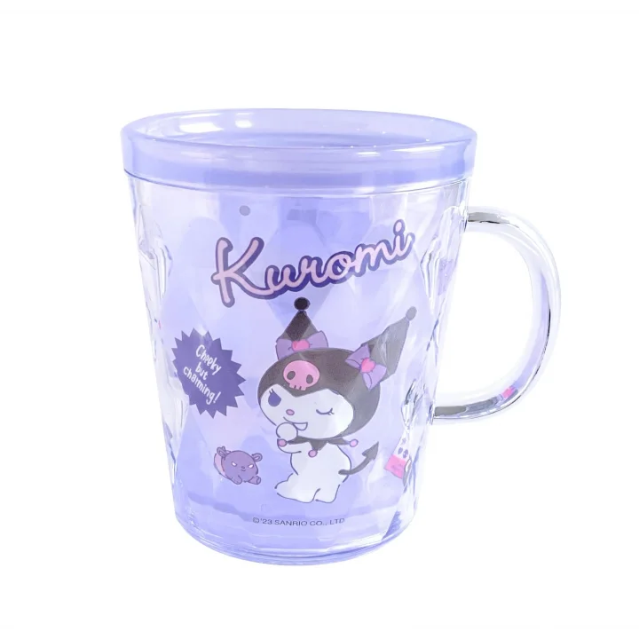 Kuromi Lisanslı Çift Cidarlı Banyo Bardağı 350 ml - Sanrio