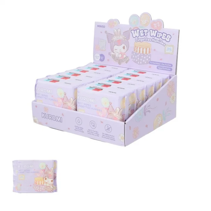 Kuromi Lisanslı Islak Mendil Paketi (20 Adet) by MINISO