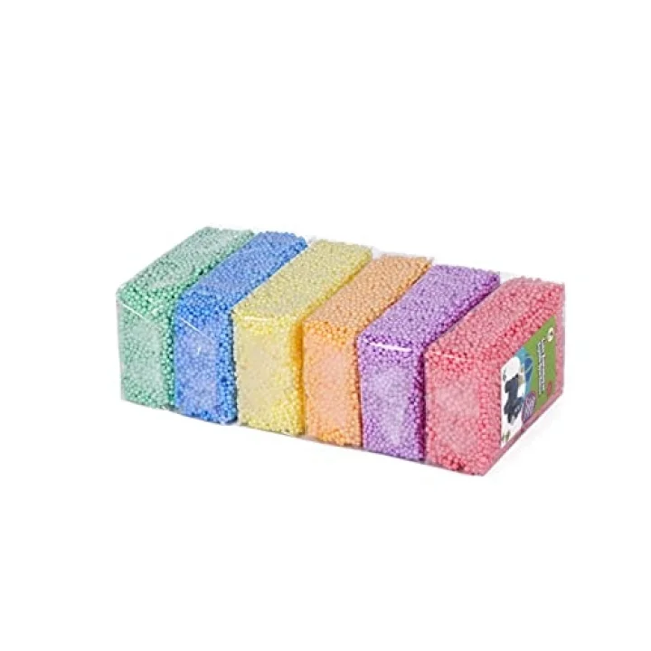 Kurumayan Köpüklü Oyun Hamuru, 10 Gr, 6Lı Pvc Kt.