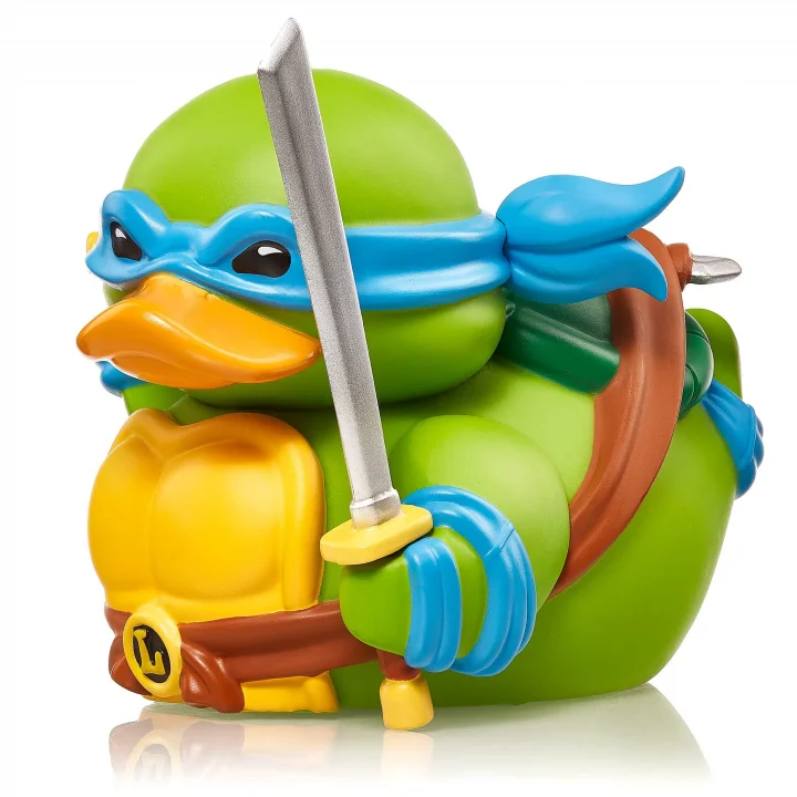 Kutulu Baskı: Teenage Mutant Ninja Turtles - Leonardo Cosplaying Rubber Duck Vinil Figür