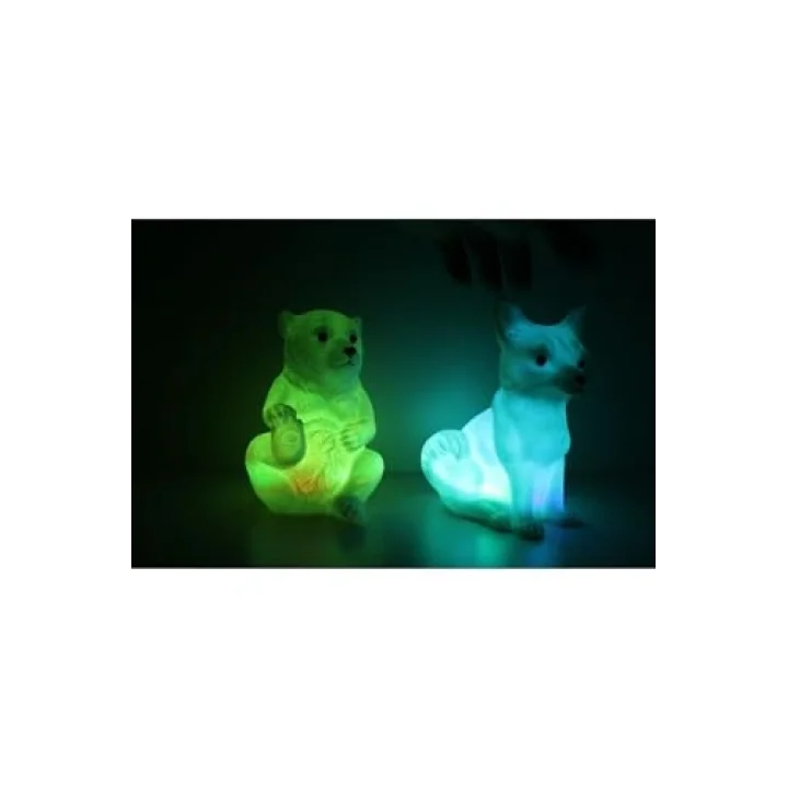 Kutup Ayısı ve Kar Tilkisi RCB renk değiştiren led gece lambası