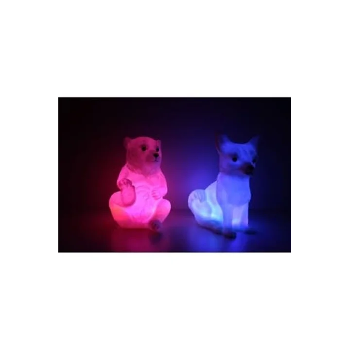 Kutup Ayısı ve Kar Tilkisi RCB renk değiştiren led gece lambası