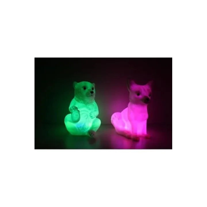 Kutup Ayısı ve Kar Tilkisi RCB renk değiştiren led gece lambası
