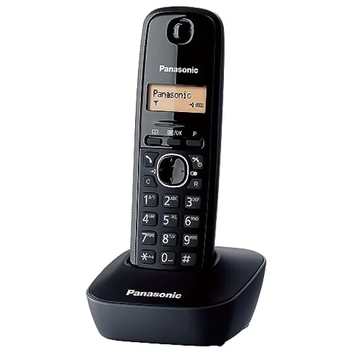 KX TG1611 Dect Telefon-Siyah_Gri Dect Telefon, Siyah