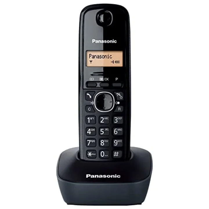 KX TG1611 Dect Telefon-Siyah_Gri Dect Telefon, Siyah