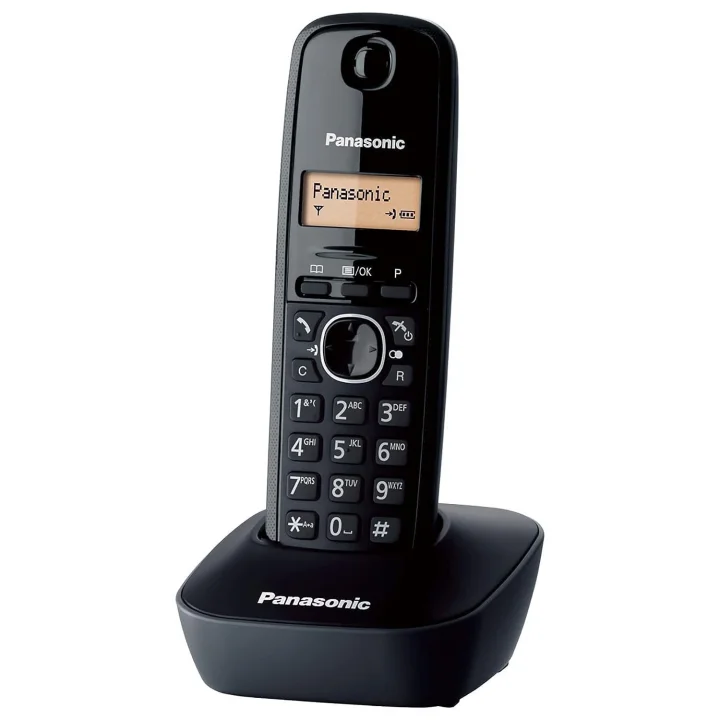 KX TG1611 Dect Telefon-Siyah_Gri Dect Telefon, Siyah