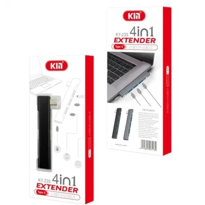 KY 235 TYPE C TO USB HUB TYPE C USB ÇOĞALTICI