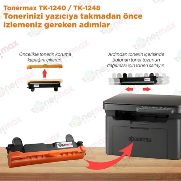 Kyocera Uyumlu MA2000W Muadil Toner 2li Avantaj Paket/ TK-1240 ve TK-1248 / MA2000W