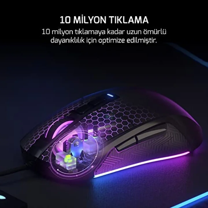 Kyojin 12.800dpı 7 Tuş Rgb Optik Gaming Oyuncu Mouse