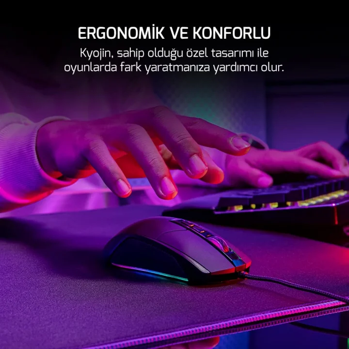Kyojin 12.800dpı 7 Tuş Rgb Optik Gaming Oyuncu Mouse