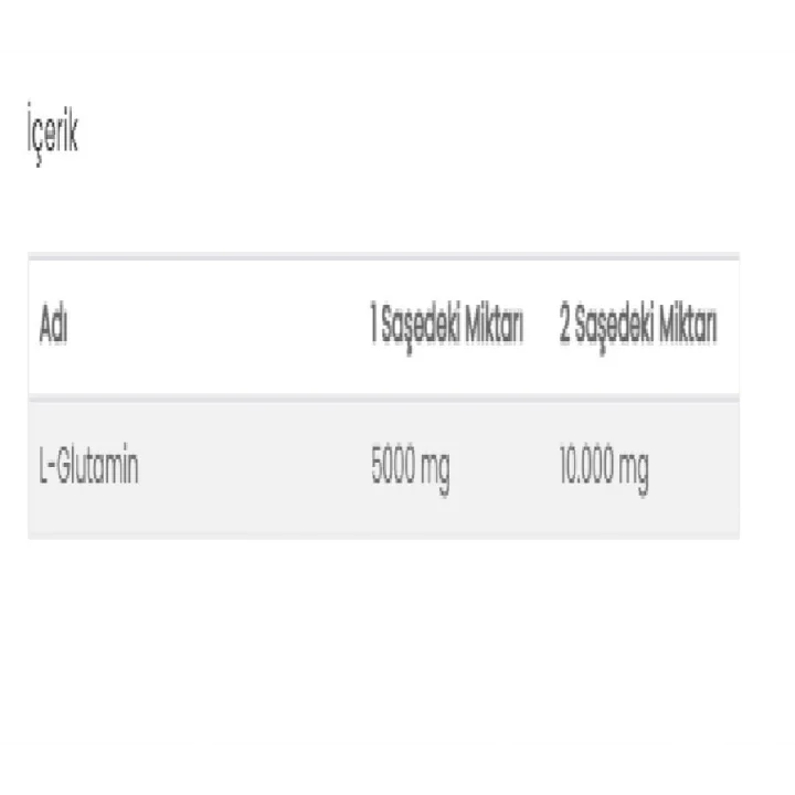 L-Glutamin 500 Mg 60 Saşe