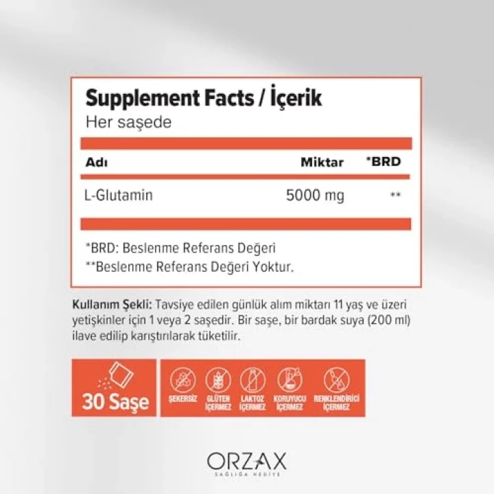 L-Glutamin 500 Mg 60 Saşe