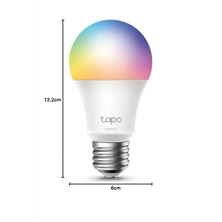 L530E 3.0, Matter Wi-Fi LED Akıllı Ampul, Çok Renkli, E27,60W 806 Amazon Alexa ve Google Home ile Çalışır, Renk Değiştirilebilir, Hub Gerekmez