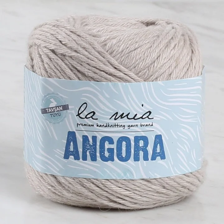 La Mia Angora 50gr. Bej El Örgü İpi - L003-34218