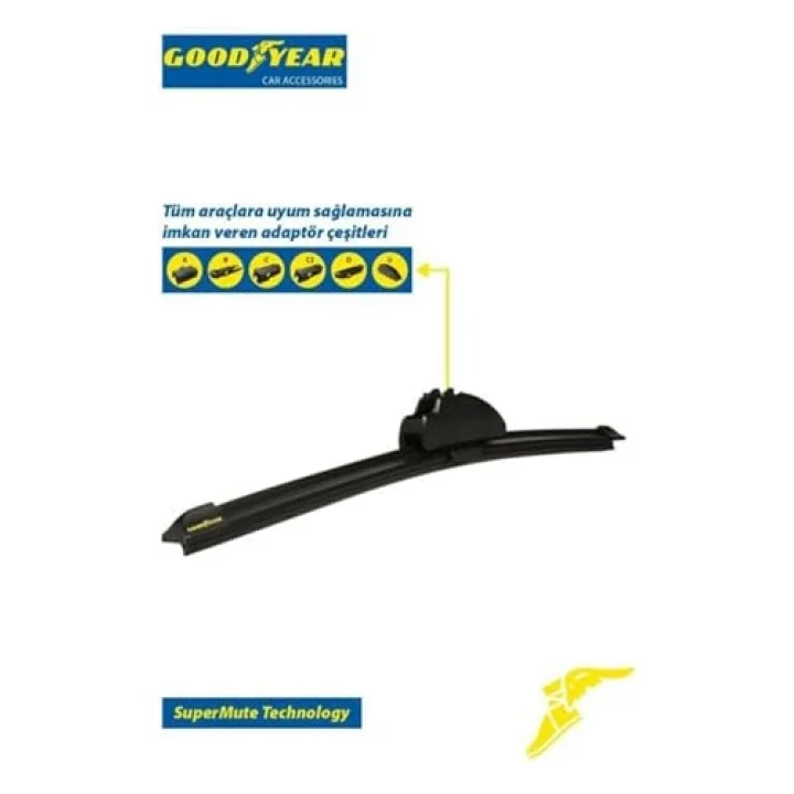 Lada Vega 1999-2008 Sedan için Supermute Muz Silecek 2li Set, 500 mm ve 450 mm