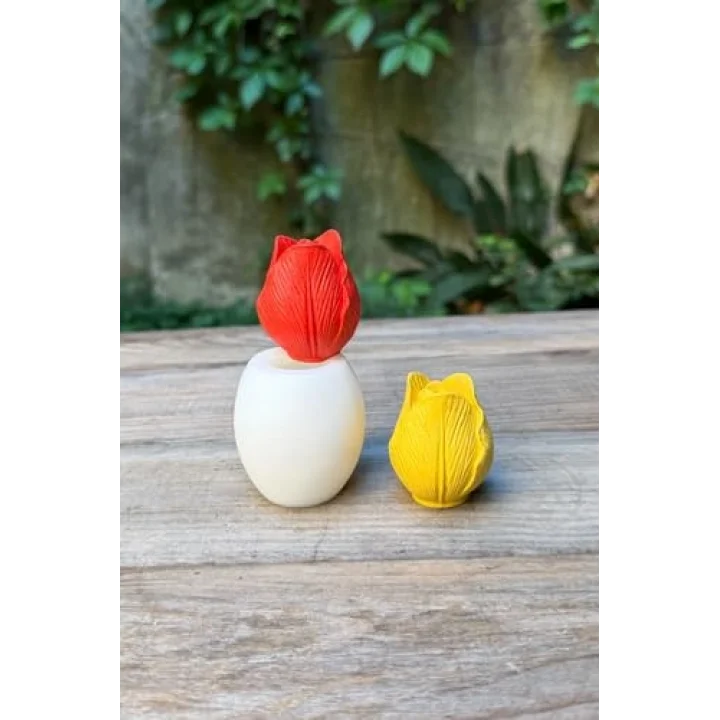 Lale 3D Silikon Mum Kalıbı
