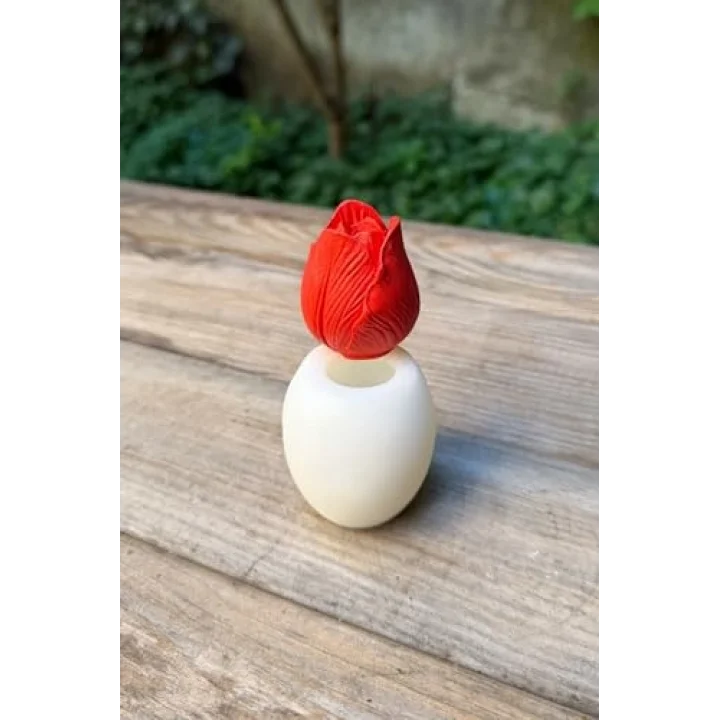 Lale 3D Silikon Mum Kalıbı