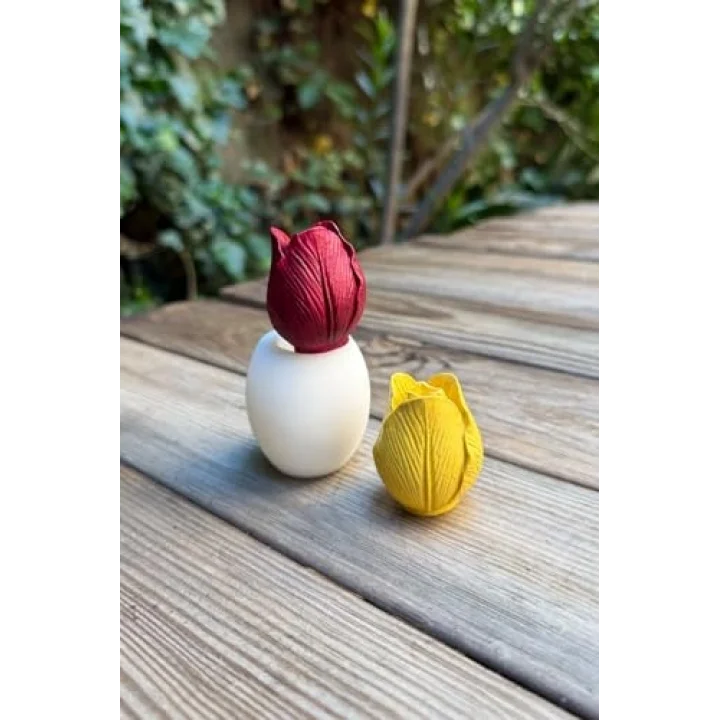 Lale 3D Silikon Mum Kalıbı