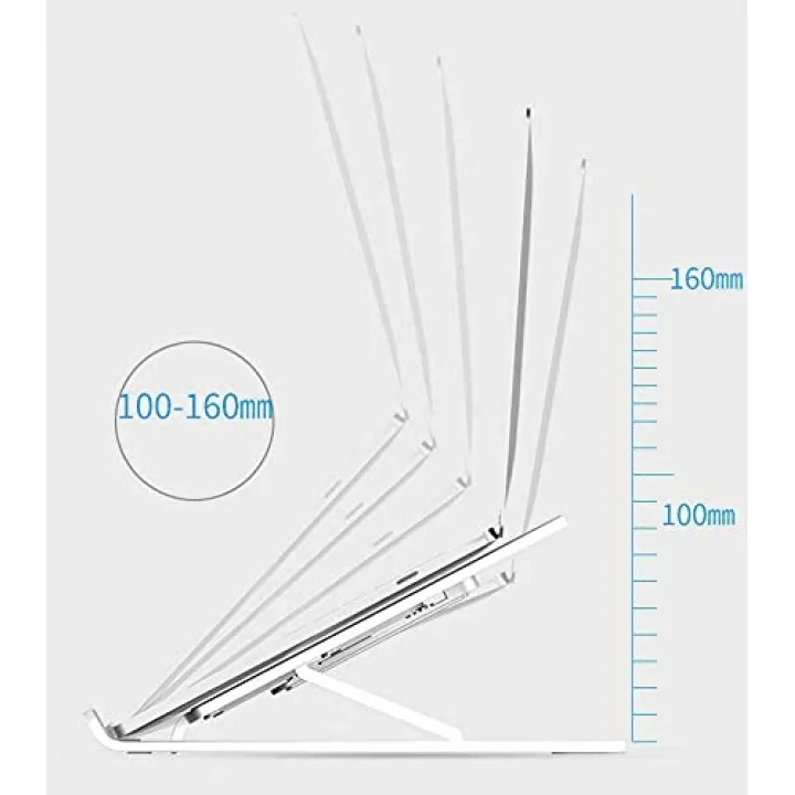 Laptop Standı Matebook Macbook Notebook Tablet Laptop Kademeli Yükseltici P1 Beyaz